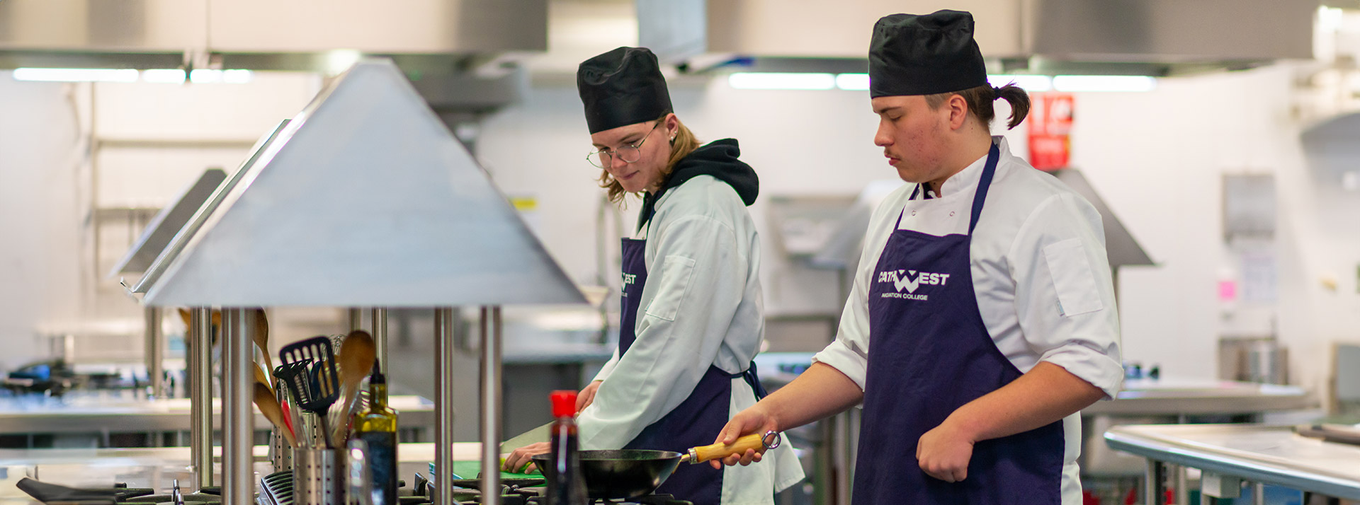 Hospitality and Commercial Cookery pathway with industrial kitchens at CathWest Innovation College