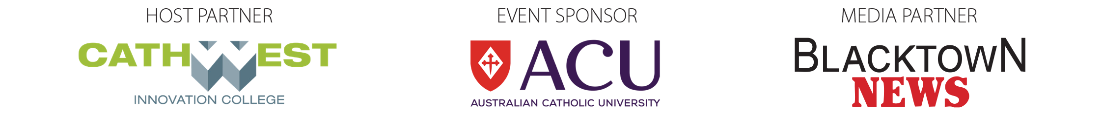 WEXBO Sponsors are CathWest Innovation College ACU and Blacktown News