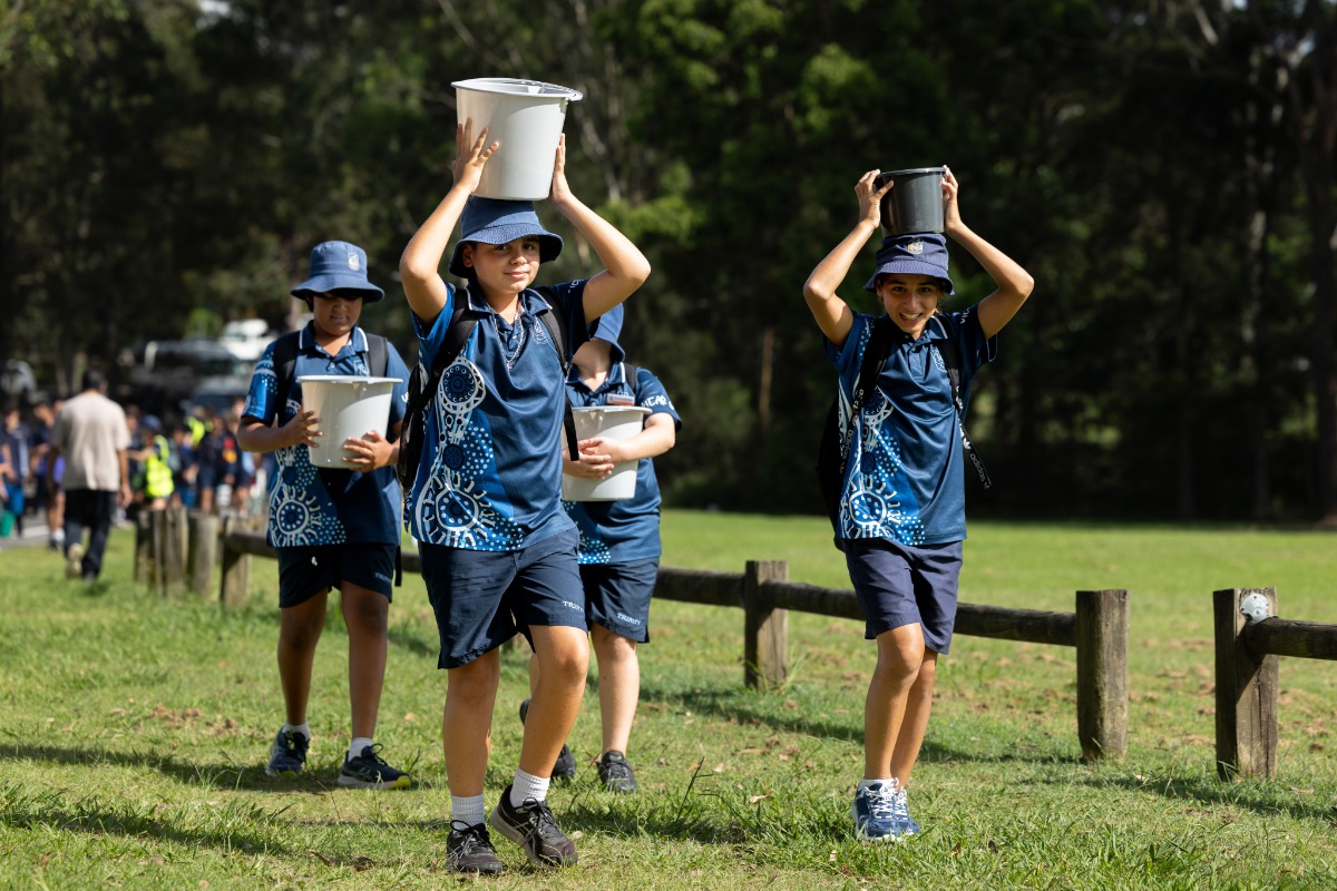 CSPD Staff and students participating in Caritas Australia’s Big Water Walk